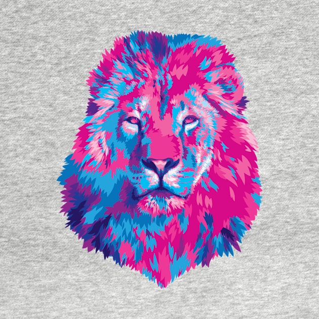 Vivid Lion Stare by polliadesign